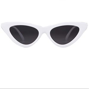 White vintage sunglasses